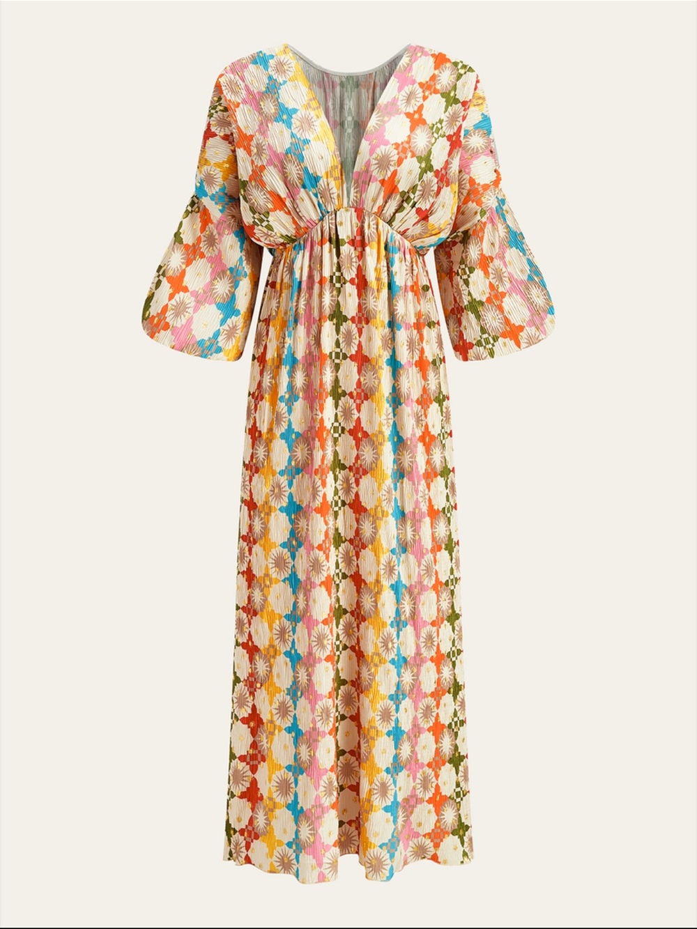 Commense Multicolor Floral-Print Maxi Dress